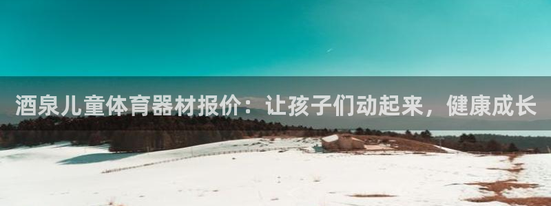 极悦平台注册官网网址：酒泉儿童体育器材报价：让孩子们