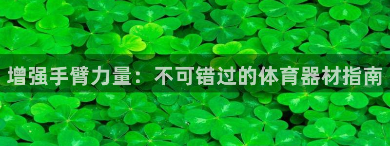 极悦平台登录方式有哪些：增强手臂力量：不可错过的体育