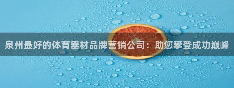 极悦娱乐代理：泉州最好的体育器材品牌营销公司：助您攀