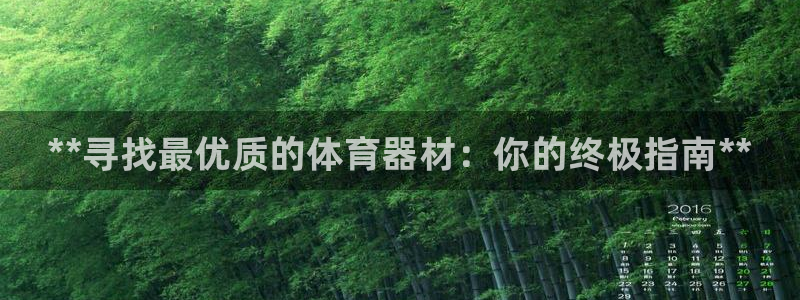 极悦平台安全吗：**寻找最优质的体育器材：你的终极指